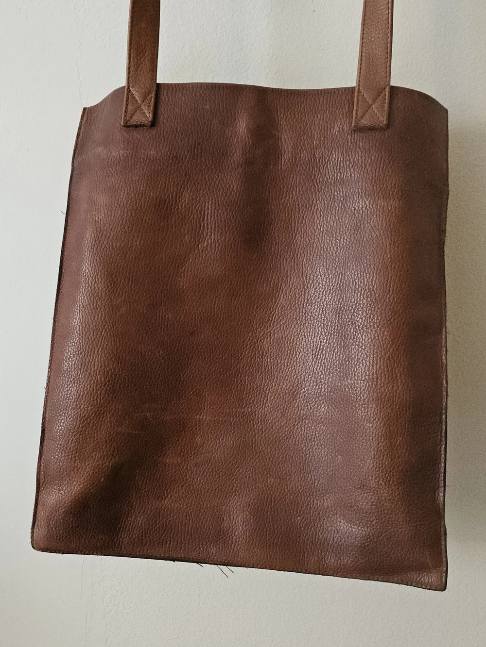 Classic Brown Leather Tote Bag 160